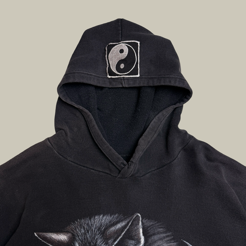 Y2K WOLF GRAPHIC HOODIE