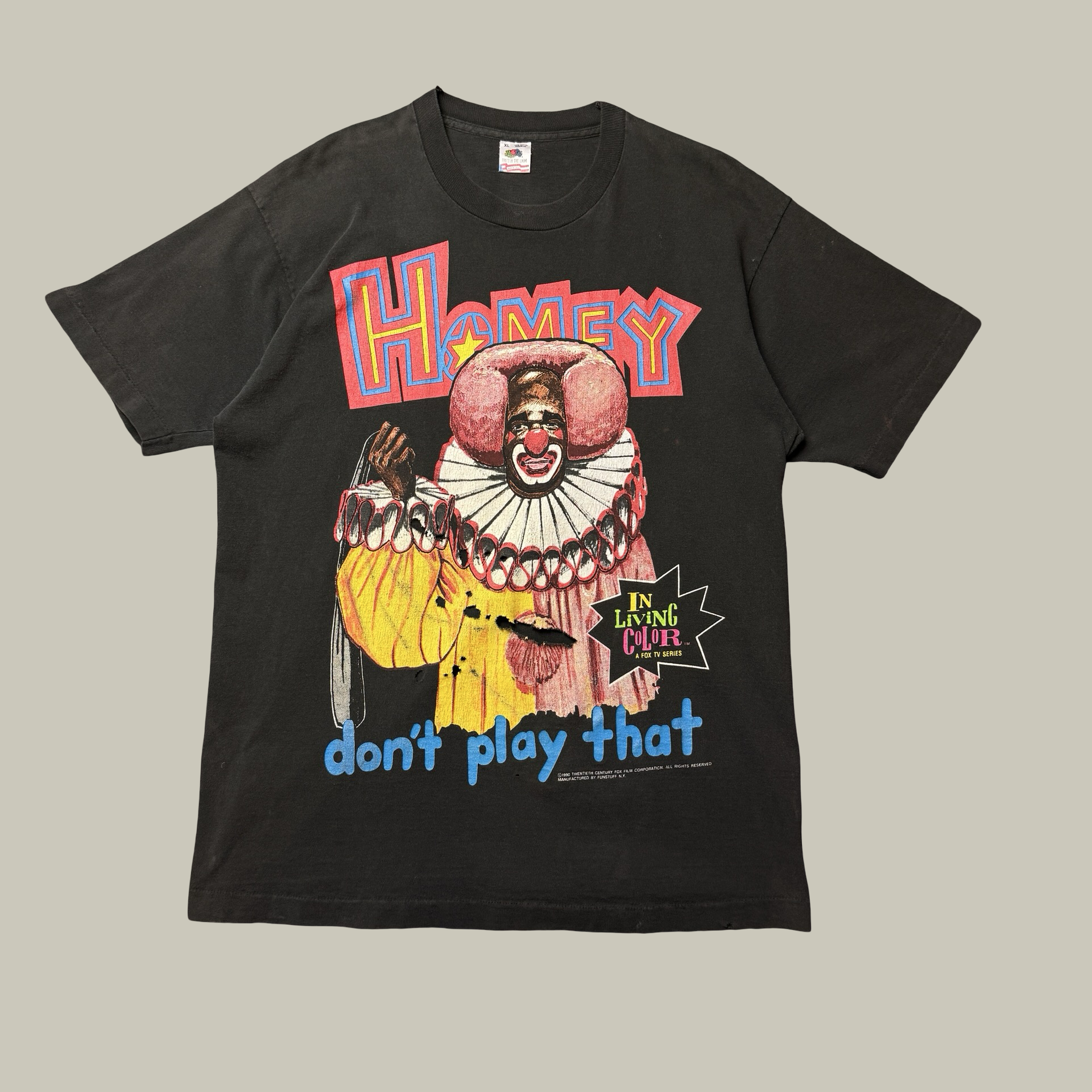 HOMEY D CLOWN “DON’T PLAY THAT” FOX TV TEE (1990)