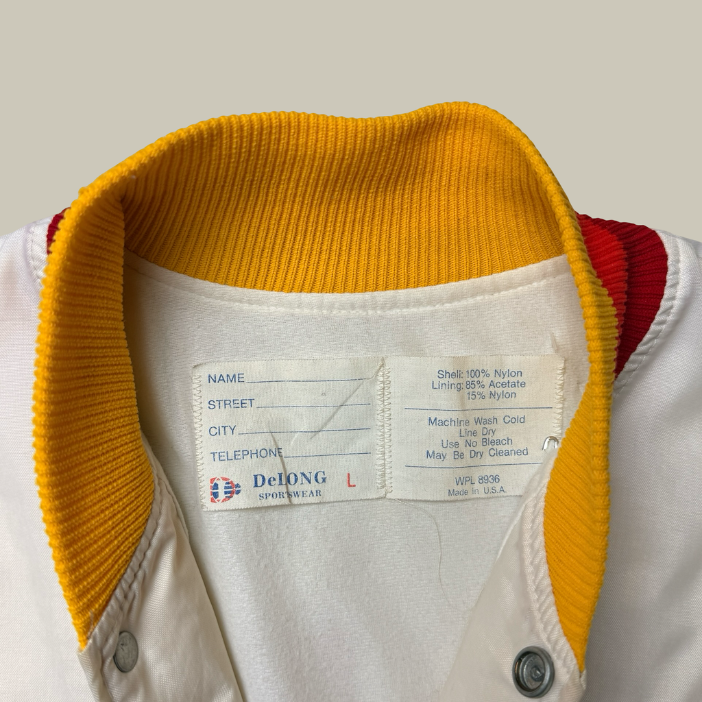 LITTLE BILL’S SALOON SATIN VARSITY JACKET (C. LATE 1970s–1980s)
