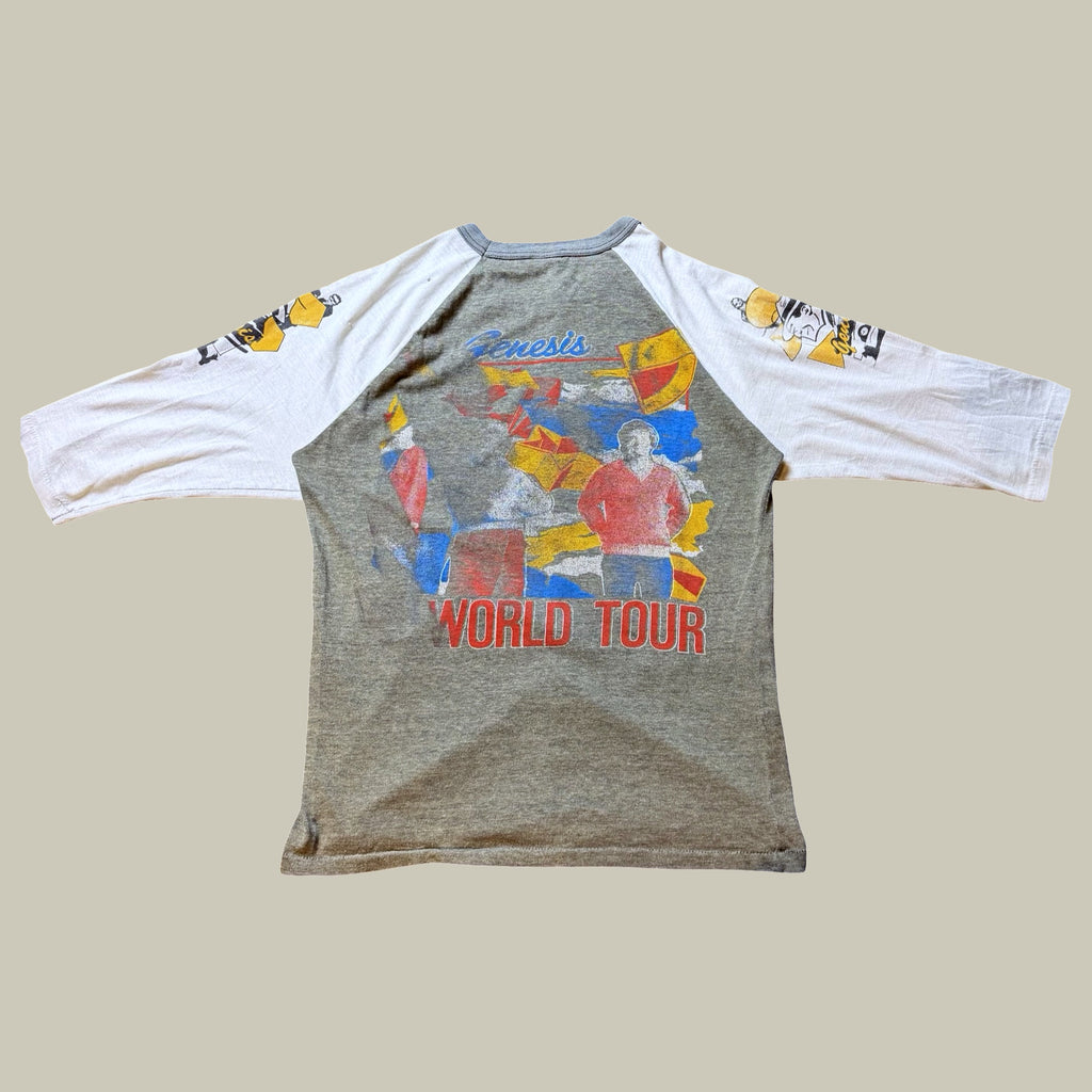 GENESIS WORLD TOUR RAGLAN CONCERT T-SHIRT CIRCA EARLY 1980S