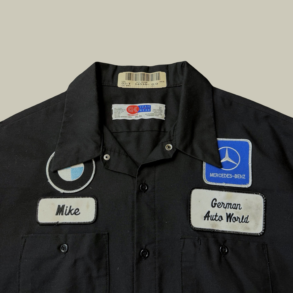 GERMAN AUTO WORLD MECHANIC WORK SHIRT · CIRCA EARLY 2000S