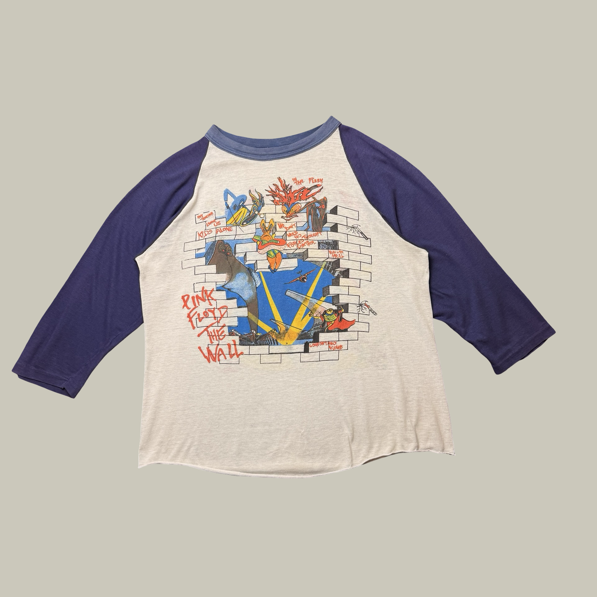 PINK FLOYD “THE WALL” ERA RAGLAN SHIRT