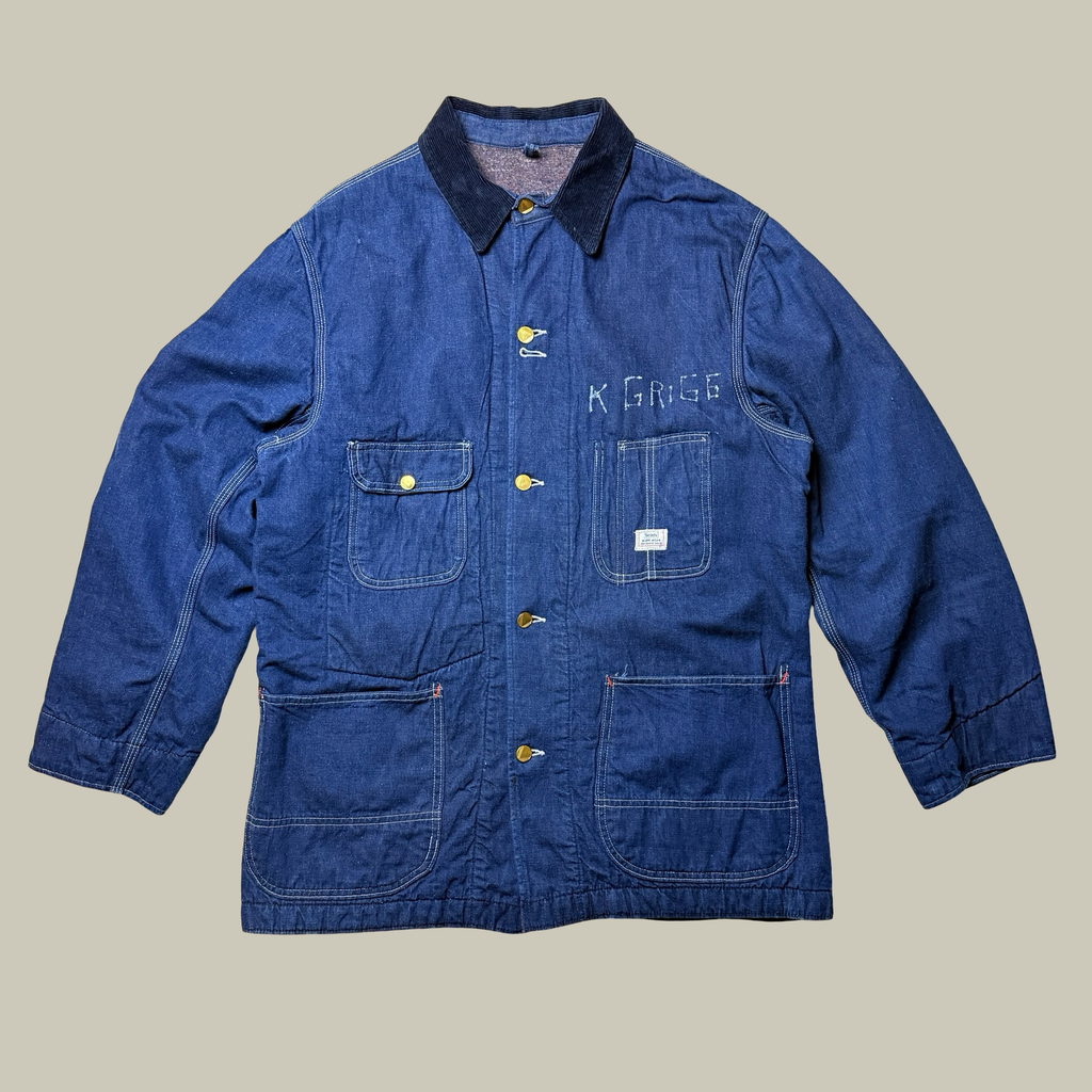 1940s SEARS ROEBUCK BLANKET-LINED DENIM CHORE COAT