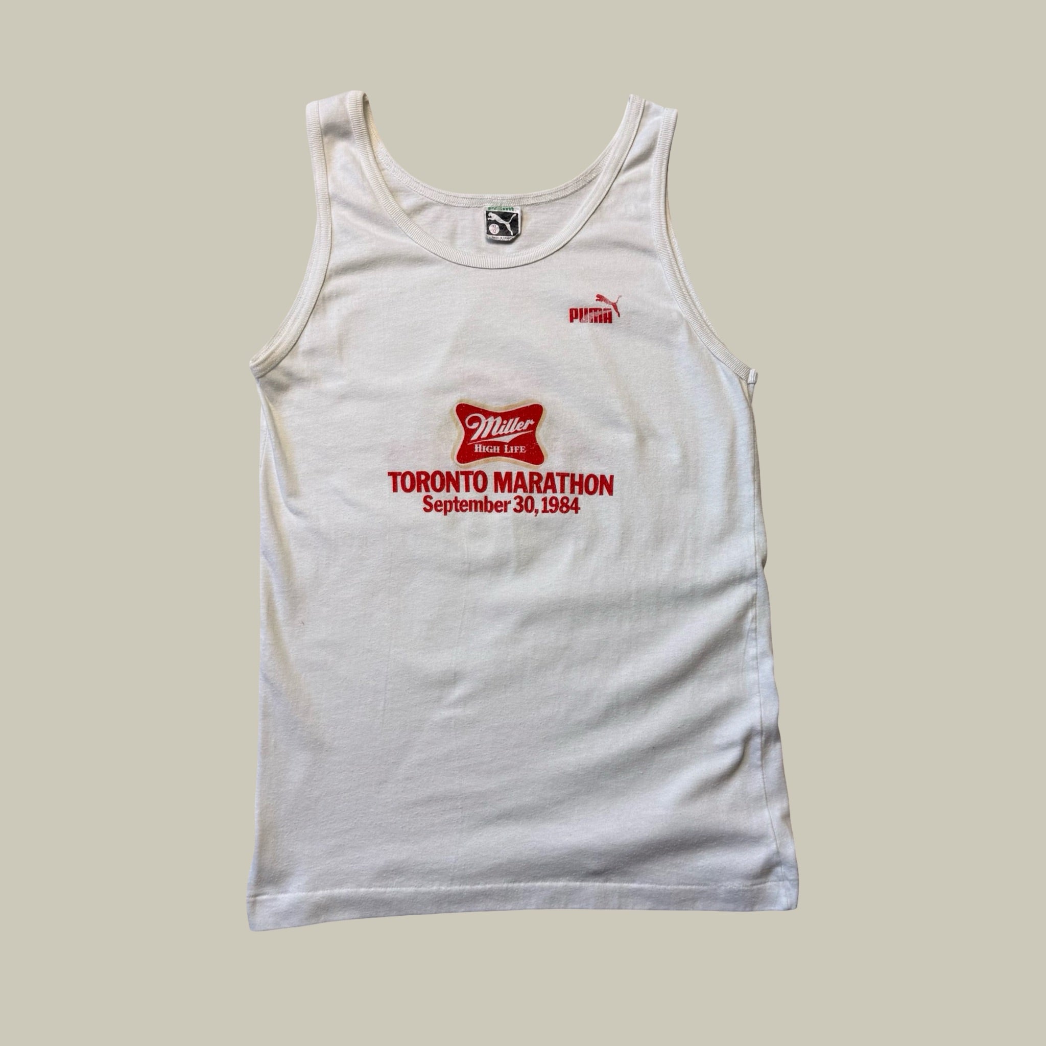 PUMA x TORONTO MARATHON x  MILLER HIGH LIFE TANK · CIRCA 1984