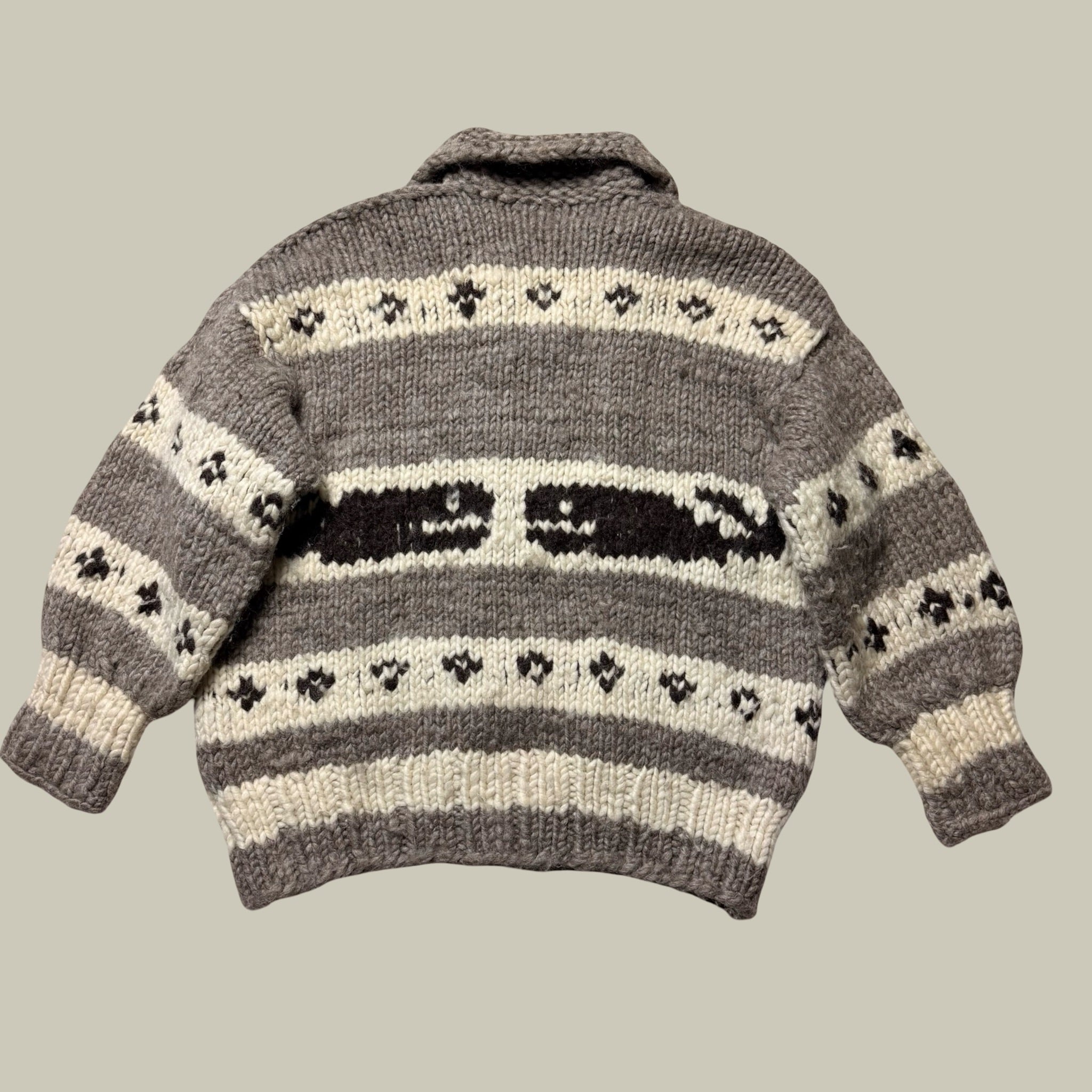 GENUINE MID CENTURY COWICHAN ORCA SWEATER