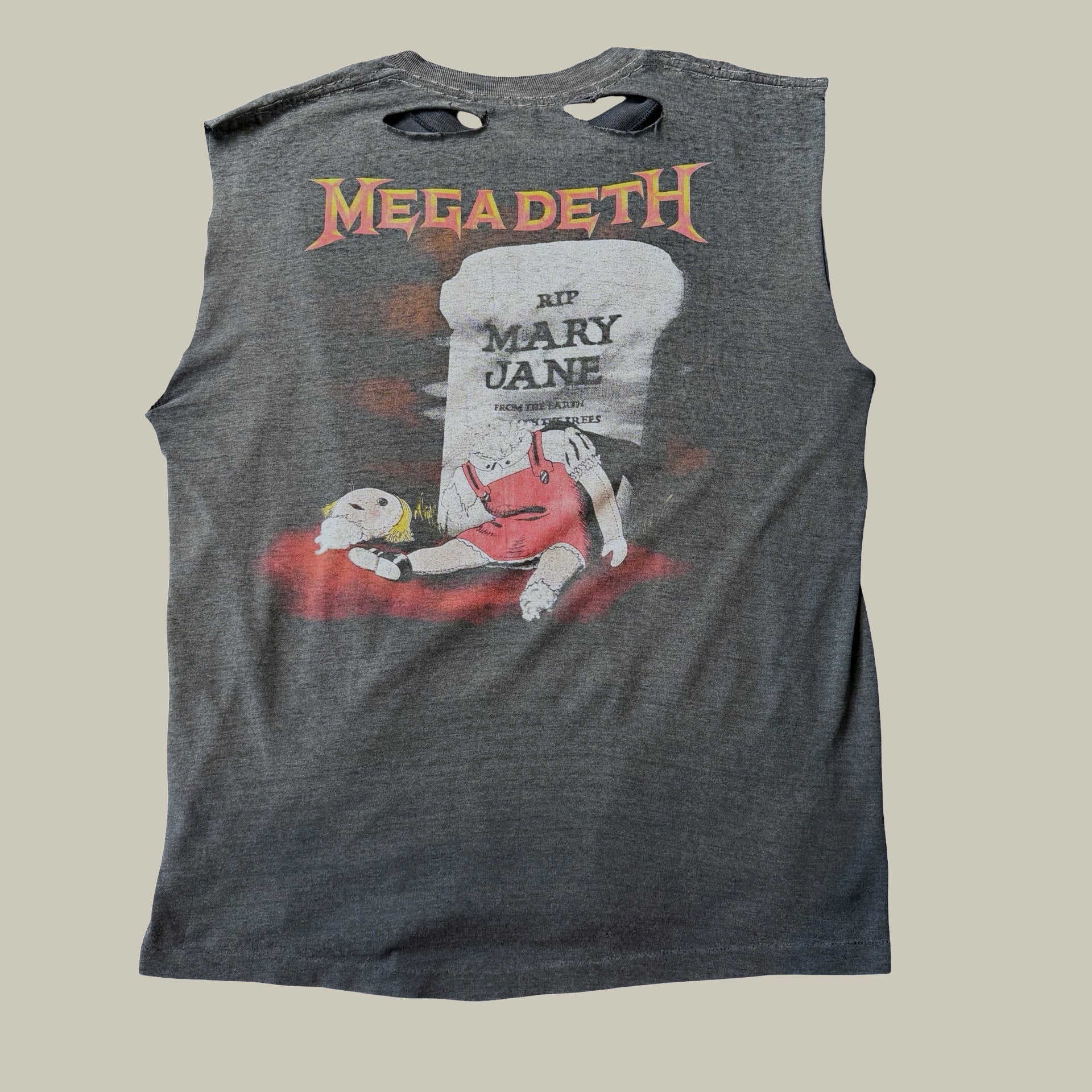 MEGADETH “RIP MARY JANE” CUT-OFF T-SHIRT · CIRCA 1988