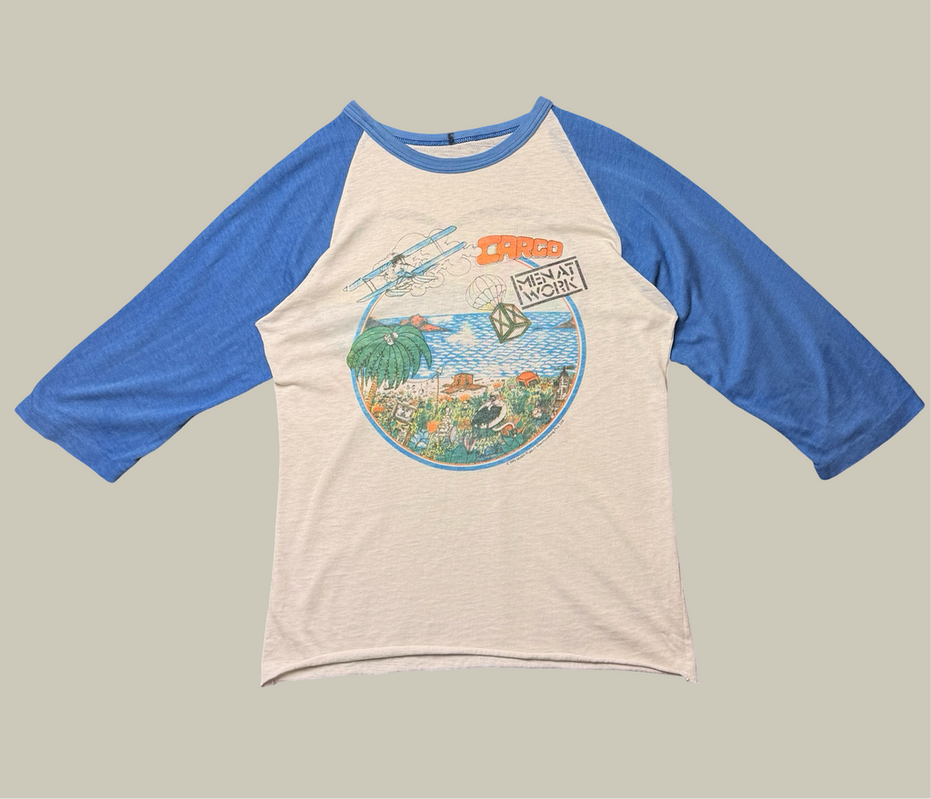 MEN AT WORK 83’ NORTH AMERICAN TOUR RAGLAN SHIRT