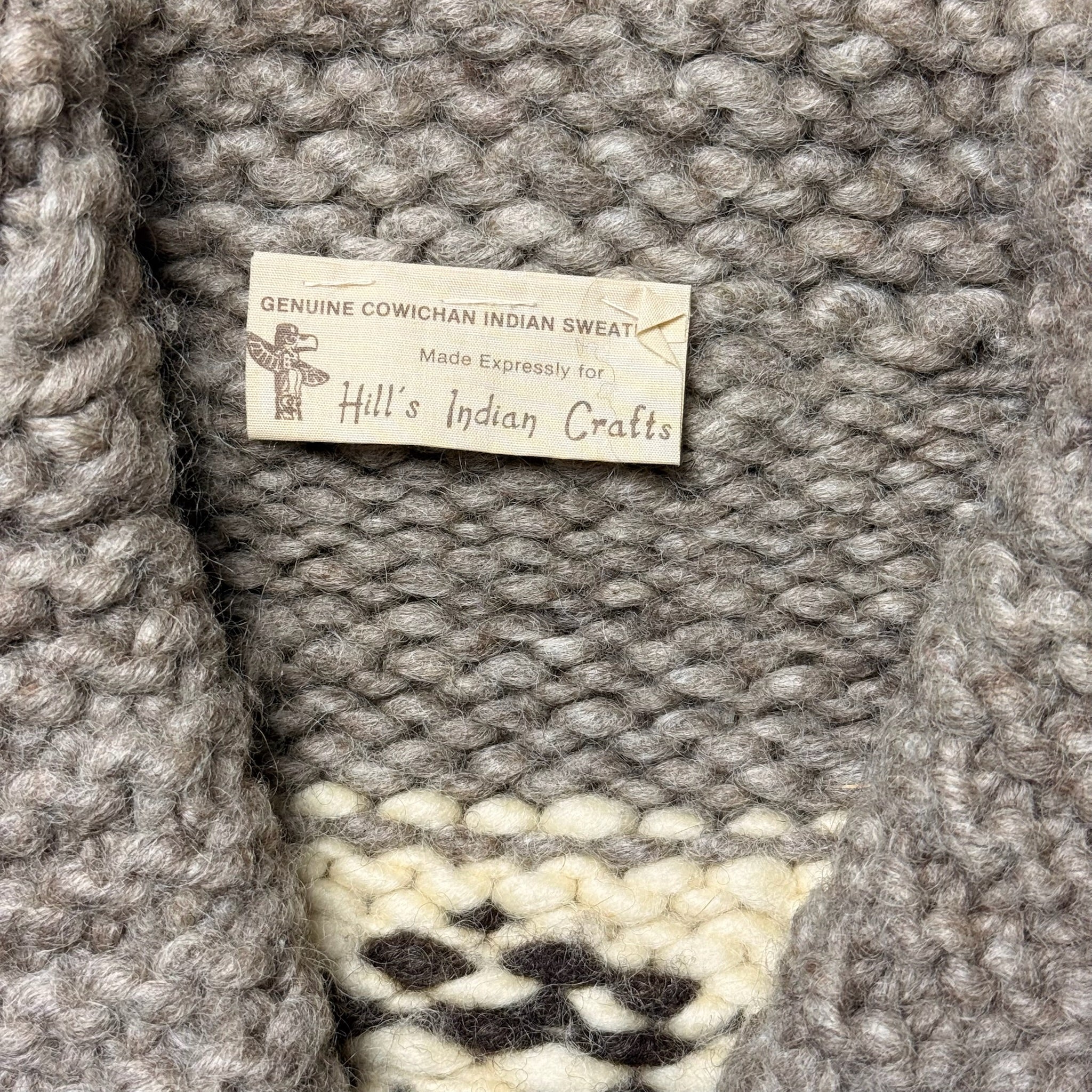 GENUINE MID CENTURY COWICHAN ORCA SWEATER