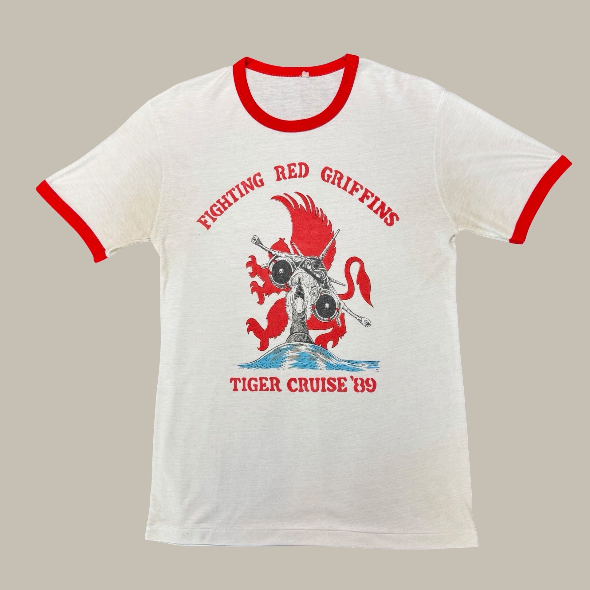 89’ FIGHTING RED GRIFFINS RINGER TEE