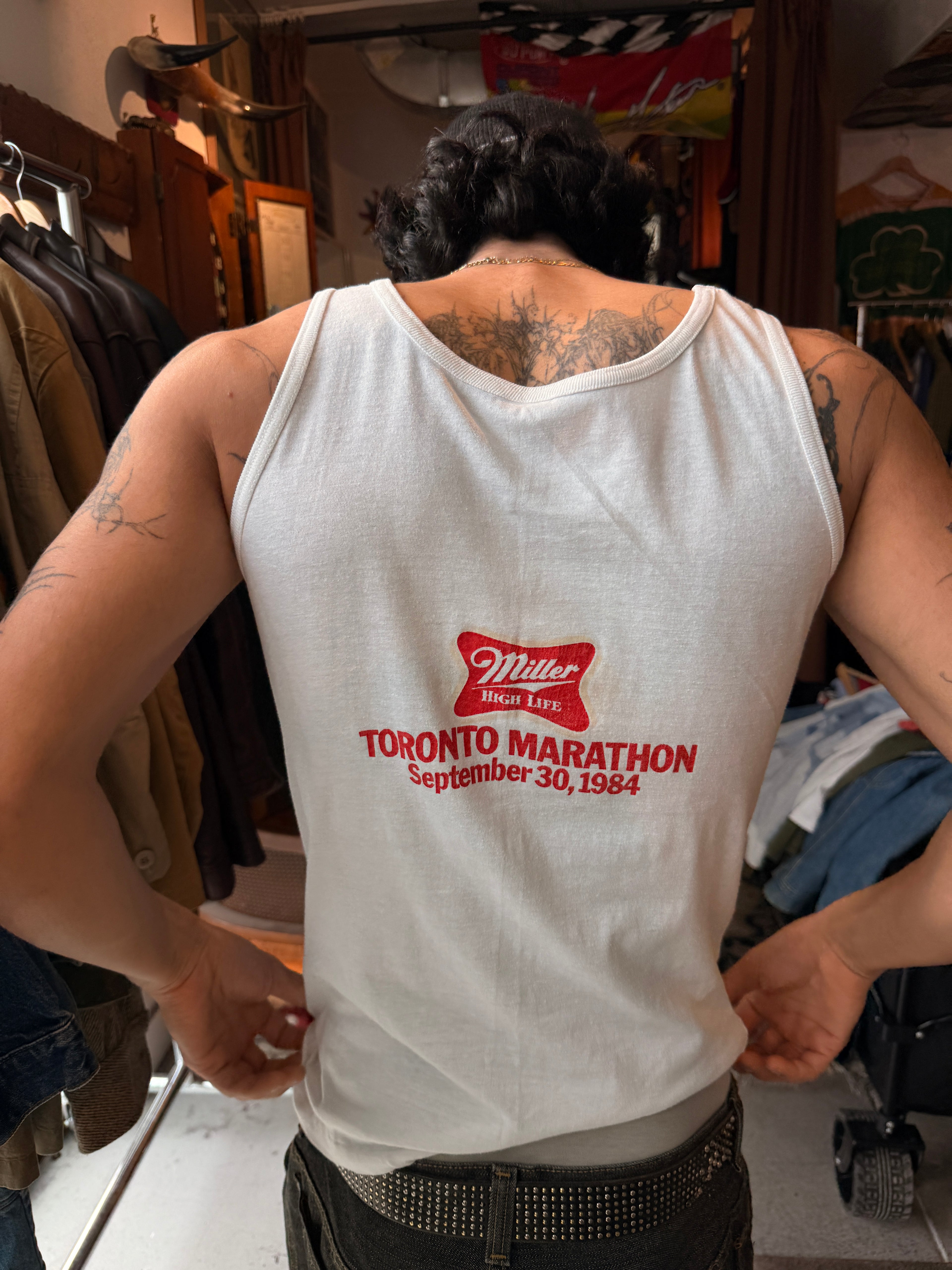 PUMA x TORONTO MARATHON x  MILLER HIGH LIFE TANK · CIRCA 1984