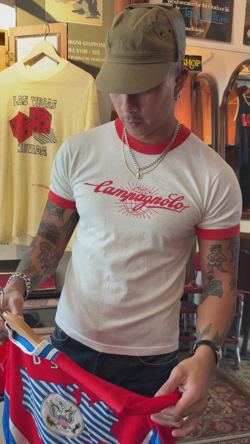 PATIO BIKE SHOP CAMPAGNOLO RINGER T-SHIRT · CIRCA 1970S-1980S