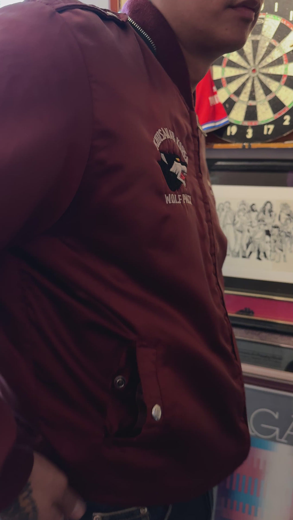 JAPANESE SOUVENIR SUKAJAN DRAGON BOMBER JACKET (C. 1986)