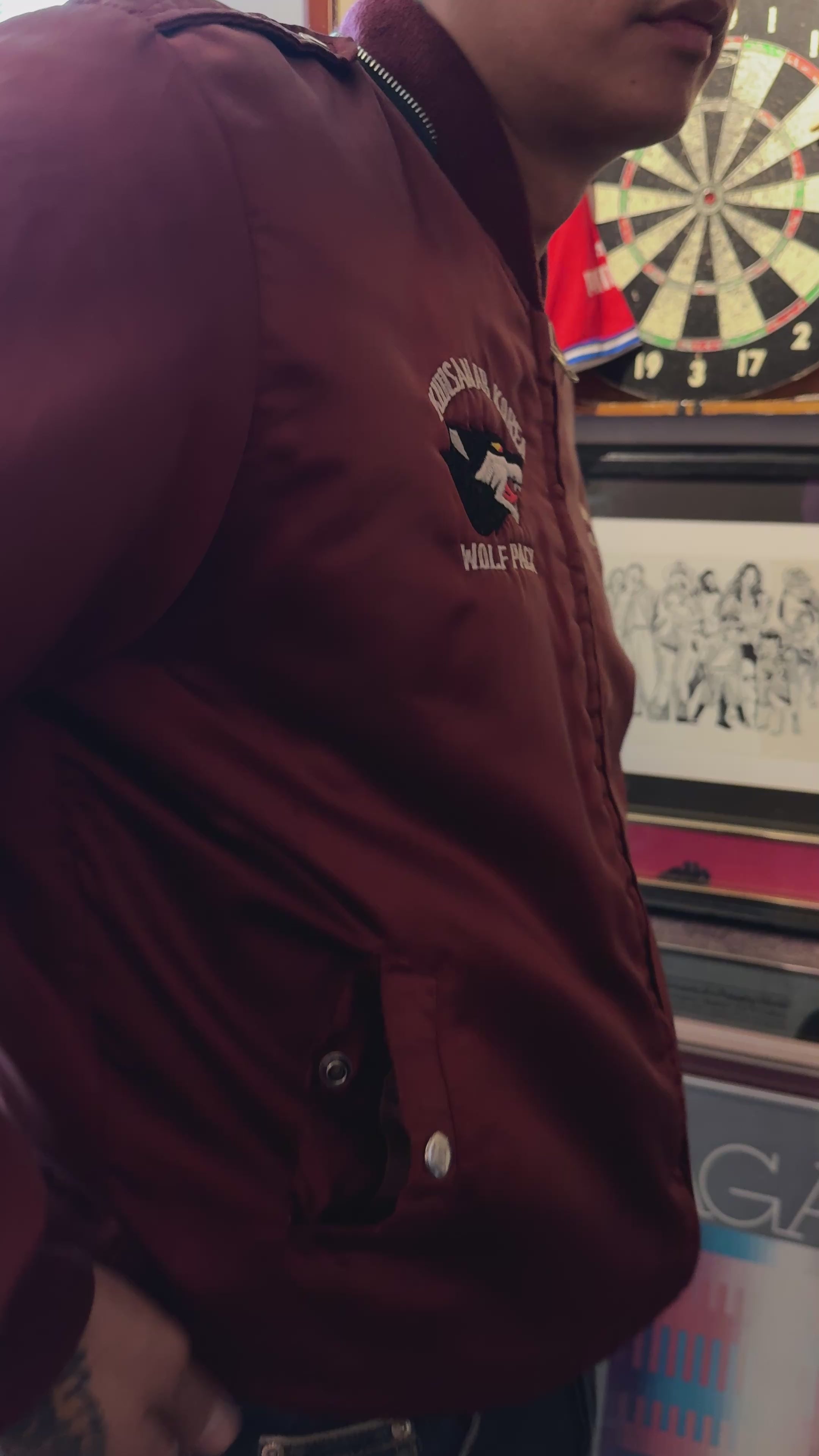 JAPANESE SOUVENIR SUKAJAN DRAGON BOMBER JACKET (C. 1986)